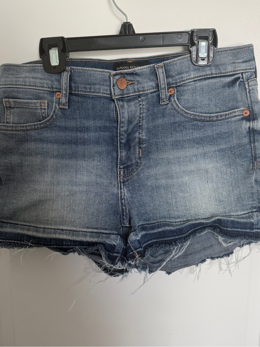 Banana Republic Distressed Light Blue Denim Cutoff Shorts